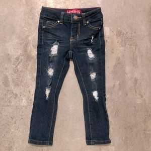 New! Custom boutique distressed toddler jeans!